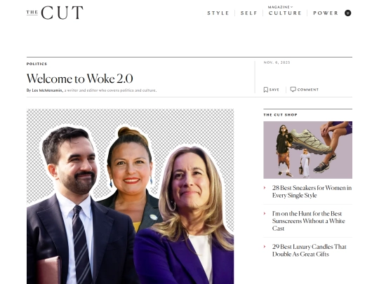 Newsletter/Election Results Were a Blue Wave： Welcome to Woke 2.0 - The Cut screenshot