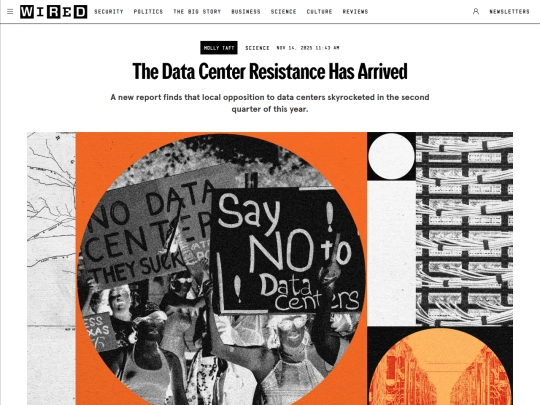 Newsletter/Newsletter4/The Data Center Resistance Has Arrived ｜ WIRED (2_16_2026 4：26：28 PM) screenshot