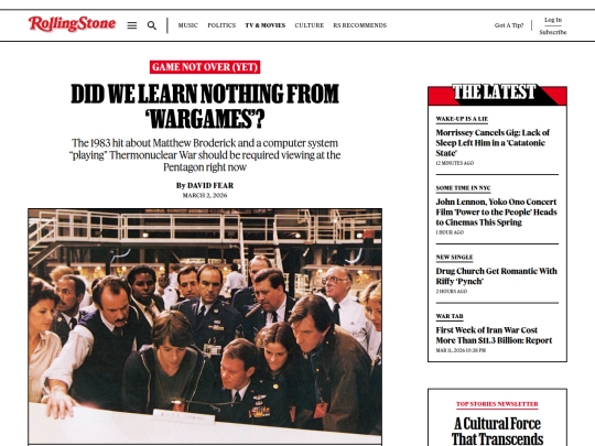 Newsletter/Newsletter6/Did the U.S. Government Learn Nothing From 'WarGames'？ (3_12_2026 1：03：45 PM) screenshot