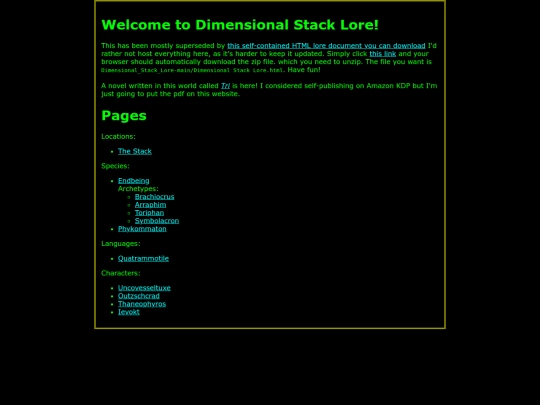 dimensional-stack-lore screenshot