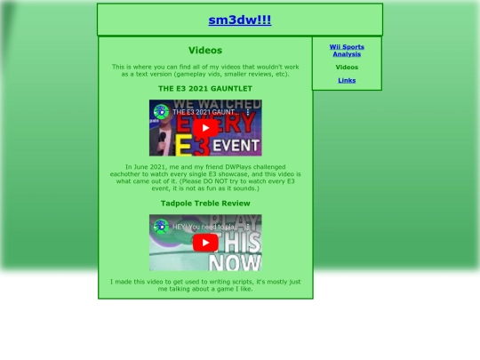 videos screenshot