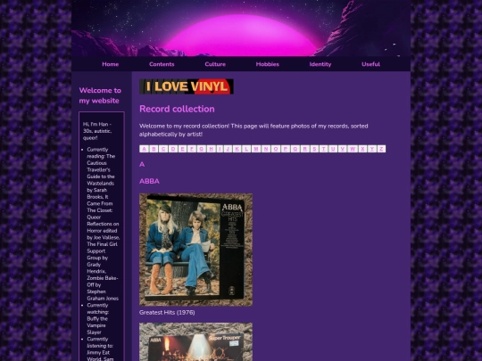 Contents/Culture/Music/recordcollection screenshot