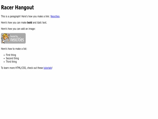 index screenshot