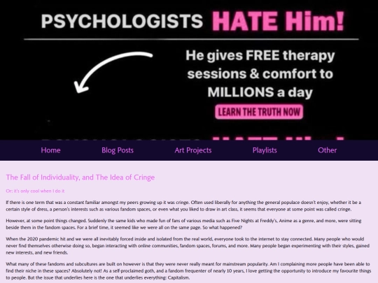 blog posts/IndividualityBlog screenshot