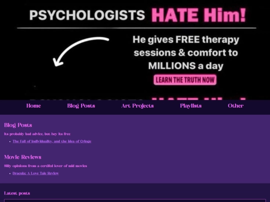 blog screenshot