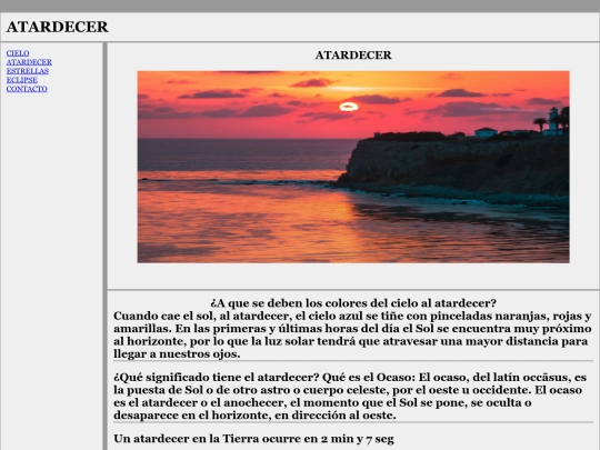 cielo/atardecer screenshot