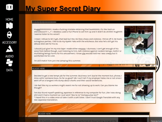 Webpages/blog screenshot