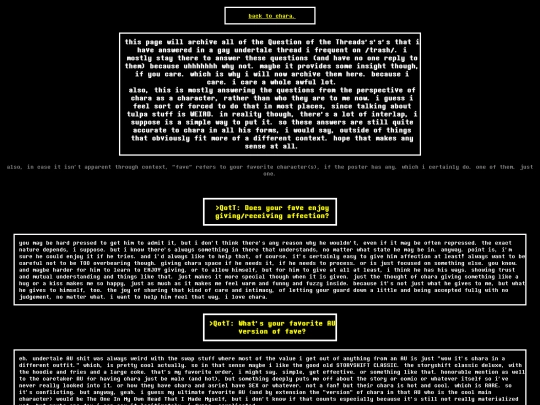 questions screenshot