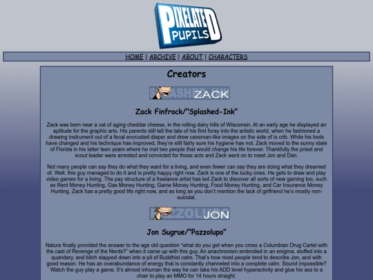 Pixelated-Pupils/characters screenshot