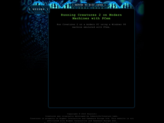 creatures/creatures_guides screenshot