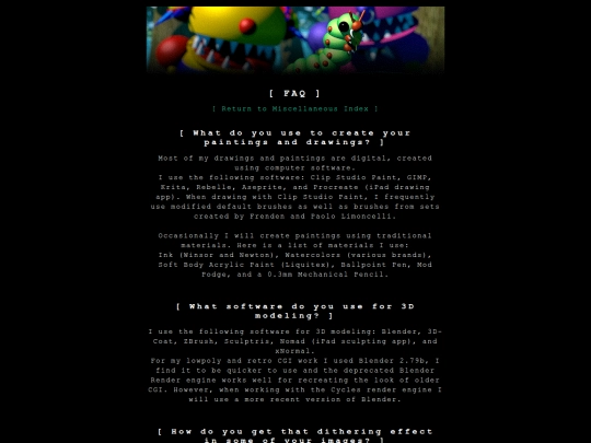 faq screenshot