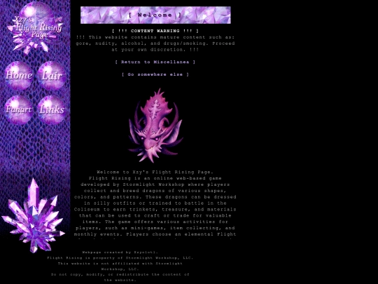 miscellanea/flightrising/flightrising_main screenshot
