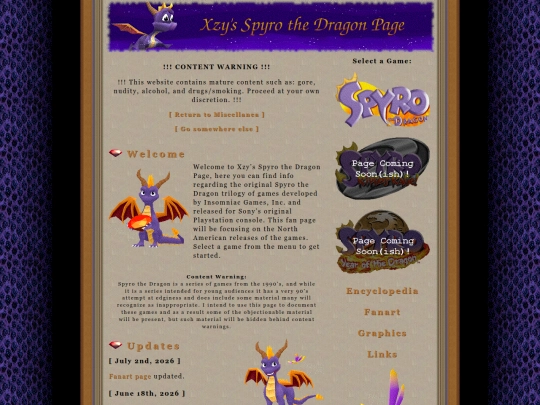 miscellanea/spyro/spyro-main screenshot