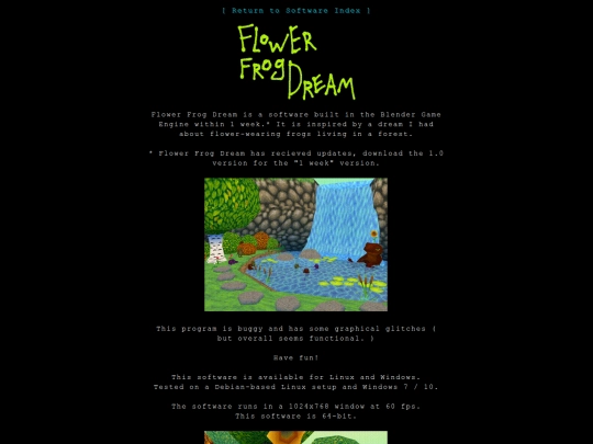 software/flowerfrogdream/frogdream screenshot