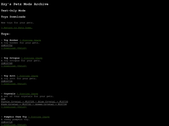 textmode/text_petztoyz screenshot