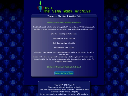 thesims/tutorials/sims_guides_textures screenshot