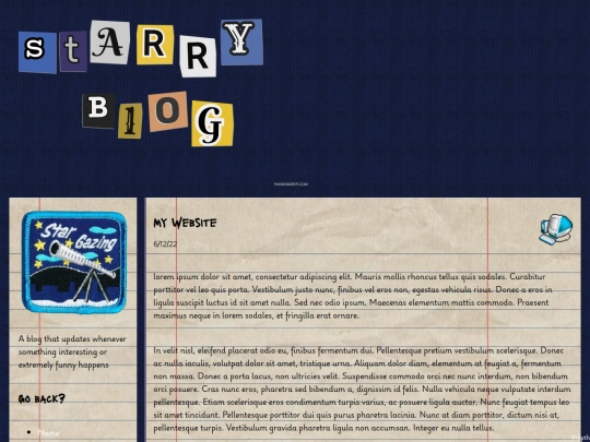 blog screenshot