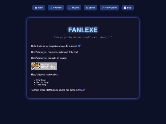 index screenshot