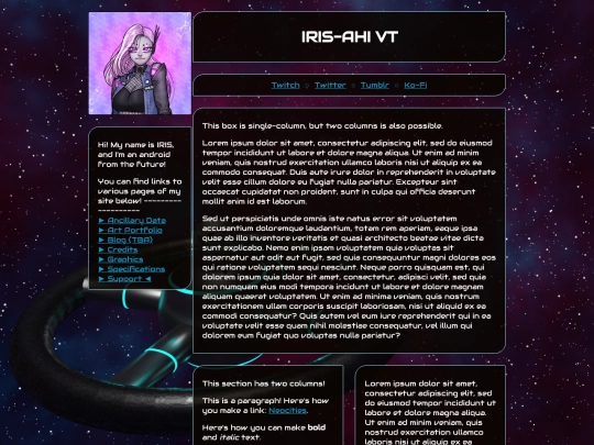 support screenshot
