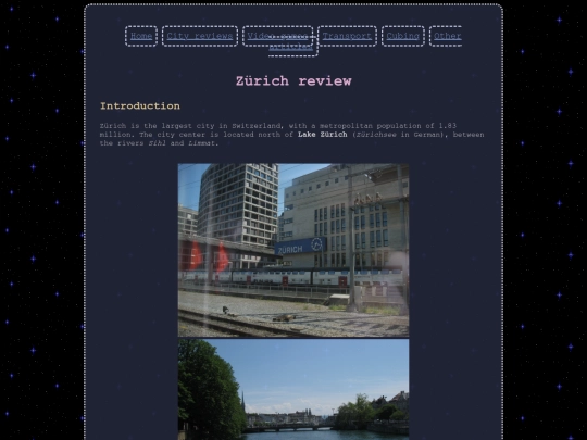cities/zurich screenshot