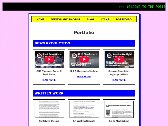 portfolio screenshot