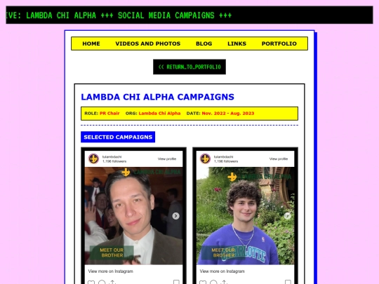 portfolio/lambda-chi screenshot