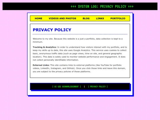 privacy screenshot