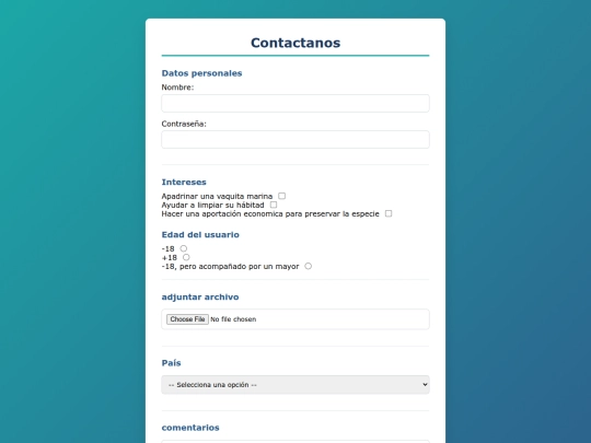 CONTACTO screenshot