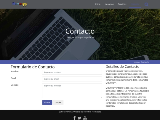 moomapp/contacto screenshot