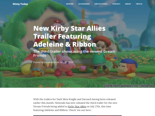 adeleine-ribbon-kirby-star-allies screenshot