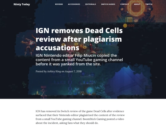 ign-nintendo-editor-plagiarism screenshot