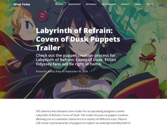 labyrinth-of-refrain-switch-puppet-creation-trailer screenshot