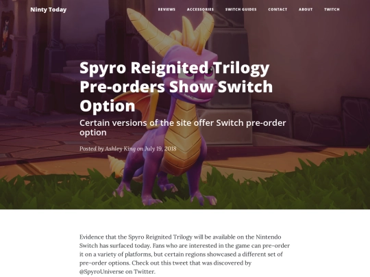spyro-trilogy-switch-rumor screenshot