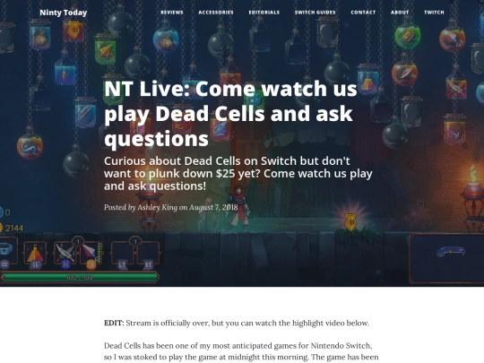 twitch-dead-cells-livestream screenshot