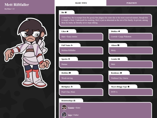 profile/Pokemon/mett screenshot