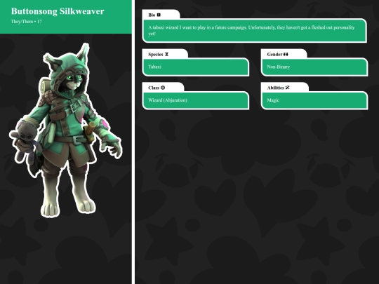 profile/Tabletop/buttons screenshot