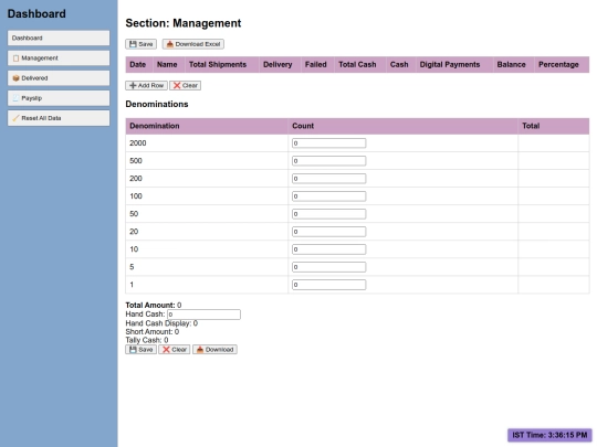 dashboard screenshot