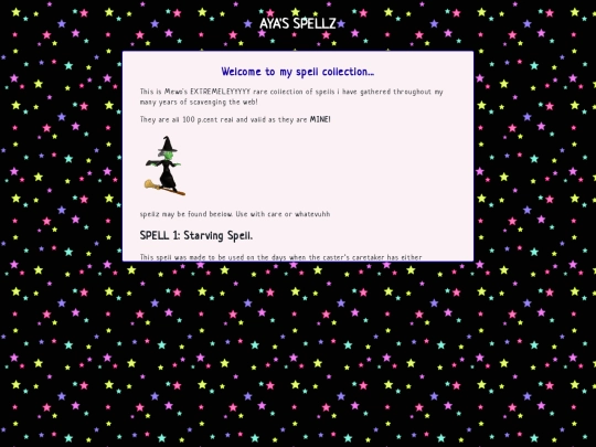 spells screenshot