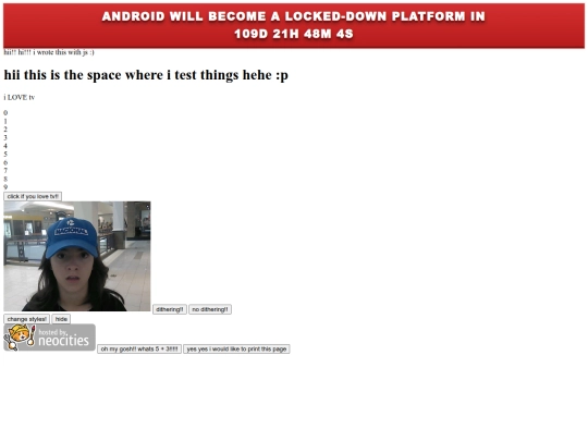 testing screenshot