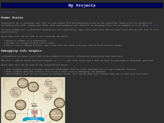 projectsHome screenshot