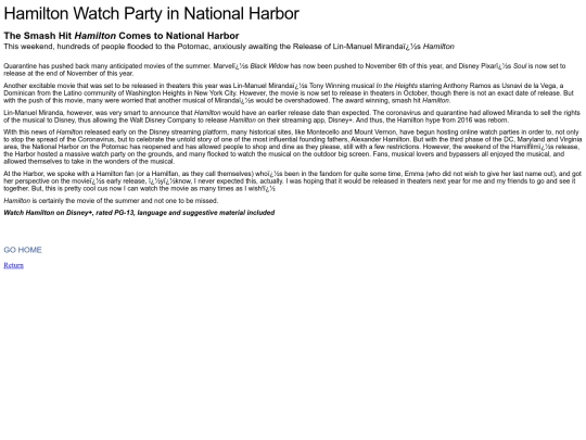 hamilton news page screenshot