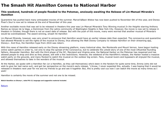 hamiltonnewspage screenshot