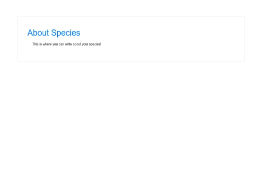species screenshot