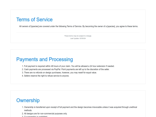 terms screenshot
