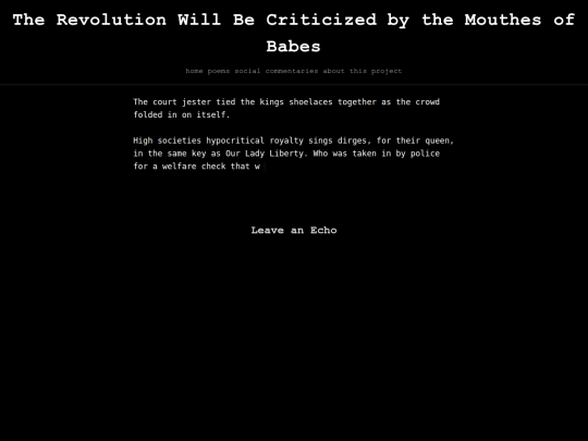 commentaries/the-revolution-will-be-criticized-by-the-mouthes-of-babes screenshot