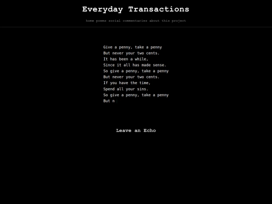 poems/everyday-transactions screenshot