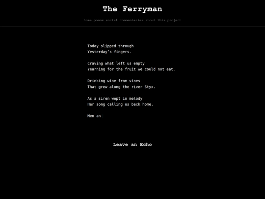 poems/the-ferryman screenshot