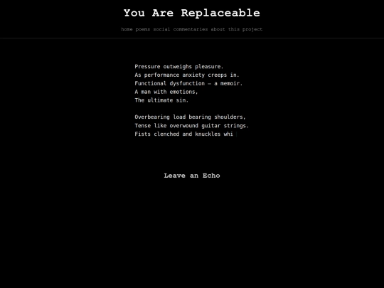 poems/you-are-replaceable screenshot