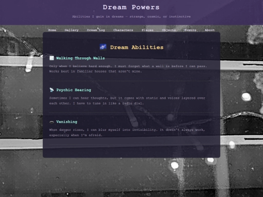 powers screenshot