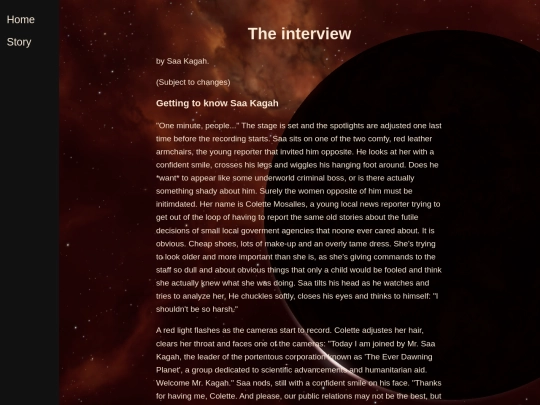 stories/interview screenshot